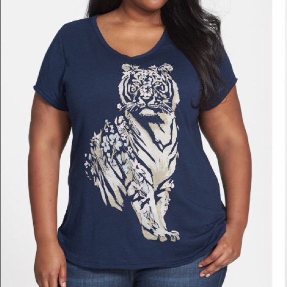 Lucky Brand Tiger T Shirt Size 